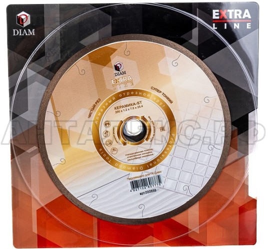 Круг алмазный отрезной Diam 1А1R Extra Line 200x1,2x7,0x25,4 Керамика-ST