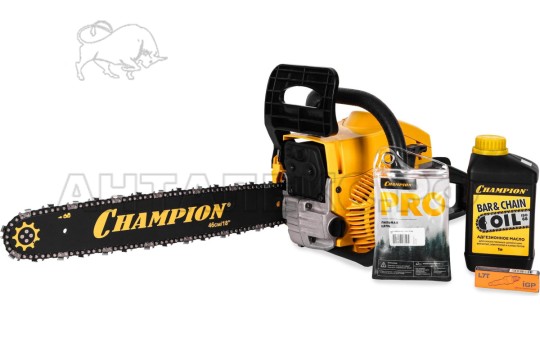 Бензопила CHAMPION 256-18 "-0,325-1,5-72 (2,5кВт 54см? легкий старт 5,6кг),АКЦИЯ + ПОДАРОК