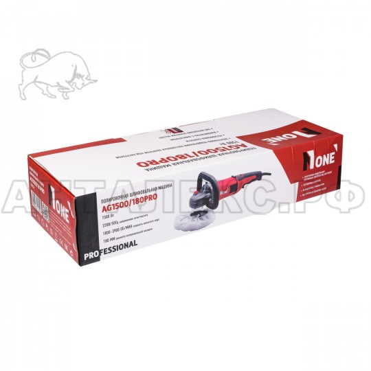 Шлифмашина полировальная NUMBER ONE AG1500/180-PRO (1500Вт,400-3800 об/мин,констант.электр)
