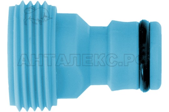 Штуцер для шланга пластиковый, наружная резьба, 3/4", (шт.)