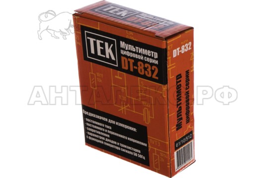 Мультиметр DT 832, 61/10/512