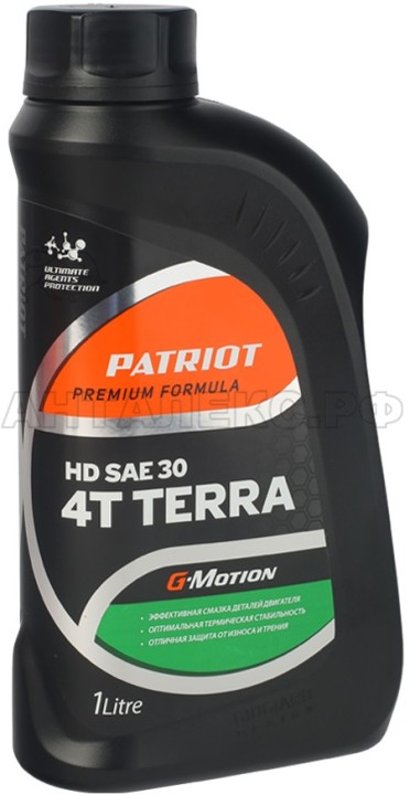 Масло минеральное PATRIOT G-Motion HD SAE 30 4Т TERRA 1л