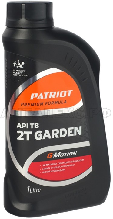 Масло минеральное PATRIOT G-Motion 2Т GARDEN 1л