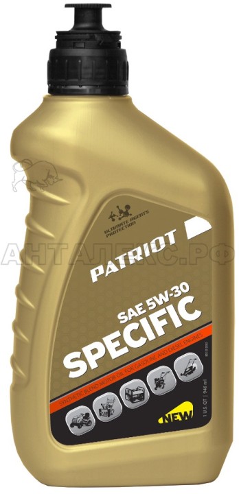 Масло PATRIOT SPECIFIC HIGH-TECH 5W30 SJ/CF 0,946 л.