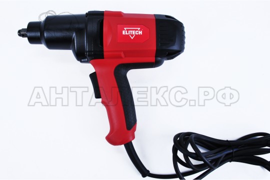 Гайковерт Elitech ГУ 350РЭ 900Вт,3400у\м,350Нм,квадрат 1\2",4,5кг,кор(E2201.008.00)  Е2201.008.00