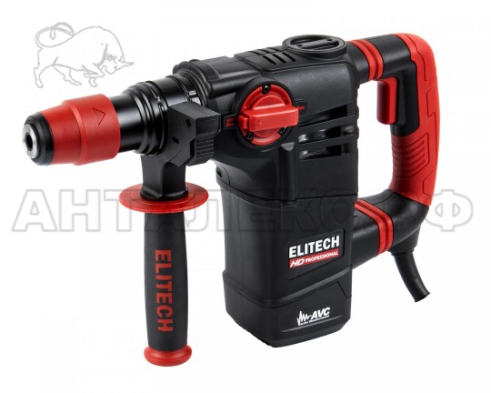 Перфоратор Elitech SDS-Plus RH 1130E AVC,1100Вт,30мм,2реж,3.5Дж,2800-3400ум,4.5кг,пл.пуск,чем,