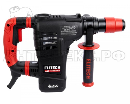 Перфоратор Elitech SDS-Plus RH 1130E AVC,1100Вт,30мм,2реж,3.5Дж,2800-3400ум,4.5кг,пл.пуск,чем,