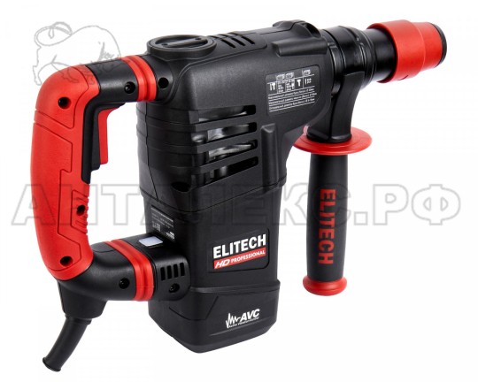 Перфоратор Elitech SDS-Plus RH 1130E AVC,1100Вт,30мм,2реж,3.5Дж,2800-3400ум,4.5кг,пл.пуск,чем,