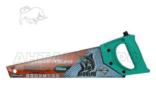 Ножовка Sturm!, для сверхт. раб. с каранд. Marlin,360мм,15-16TPI,2D зуб,Кулибин,pat,