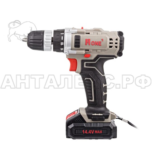 Дрель аккум NUMBER ONE CD14,4/2.0-3 CLASSIC(2,0Ah,2акк,14,4V,З/У,2скор,26Hm,LED-подсв,кейс с орган)