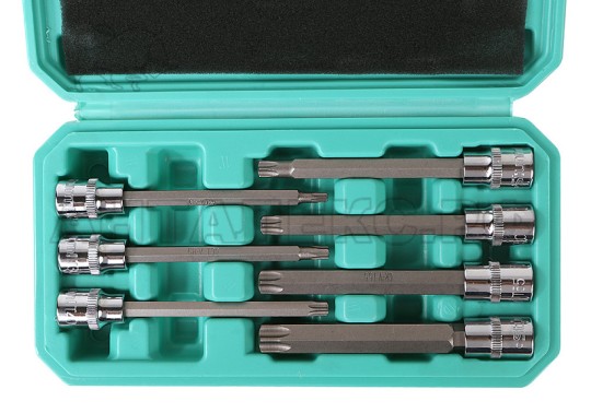 Набор головок Sturm!, 3/8" 110мм TORX 7шт T20-60 в кейсе СrV