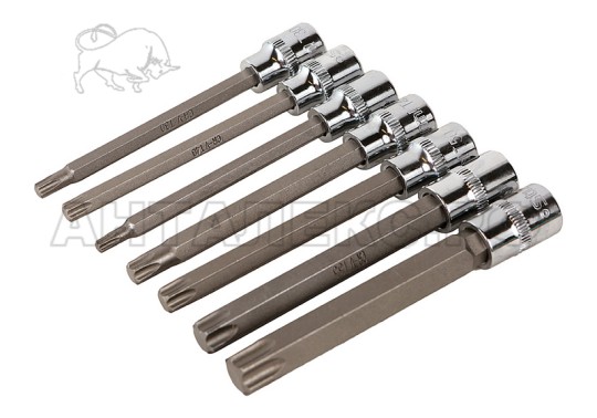 Набор головок Sturm!, 3/8" 110мм TORX 7шт T20-60 в кейсе СrV
