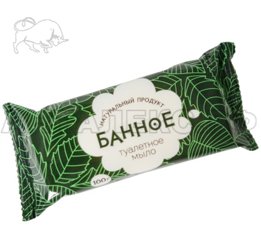Мыло туалетное твердое В УПАК.100гр "Банное","Глицериновое","Кокосово-пальмовое" ГОСТ 28546-2002