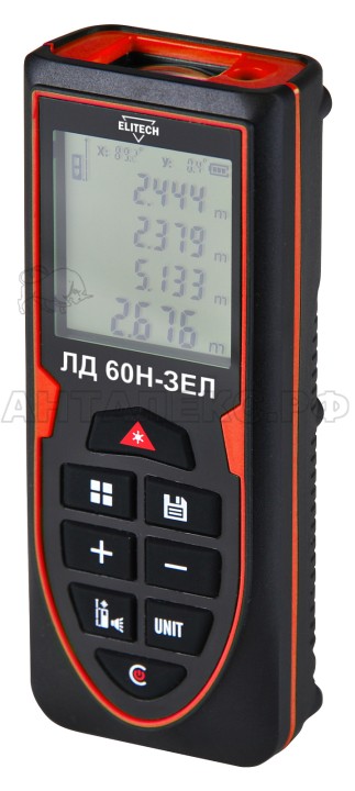 Дальномер ЛД 60Н-ЗЕЛ Elitech, код.205415