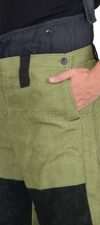 Костюм сварщика усиленный спилком  утепленный 523