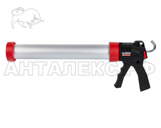 Пистолет для герметика ELITECH 710402 закрытый.Усилие 135 кг,код 207211