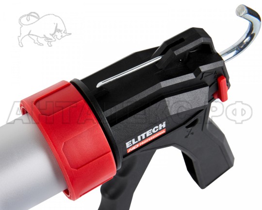 Пистолет для герметика ELITECH 710402 закрытый.Усилие 135 кг,код 207211