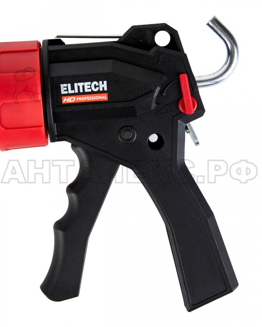 Пистолет для герметика ELITECH 710402 закрытый.Усилие 135 кг,код 207211