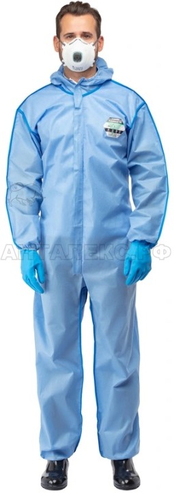 Защитный комбинезон Lakeland SafeGard76 (Blue SMMS ) ESB428-XL голубой