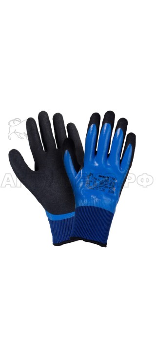 Перчатки УТЕПЛЕННЫЕ 2Hands 3230, р-р 10, акрил 7G/13G polyester/двойное покрытие нитрил Microfoam