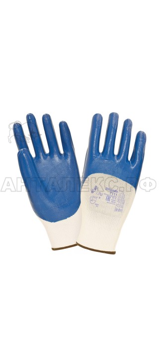 Перчатки 2Hands 7111, р-р  9, нейлон/нитрил, покрытие 3/4