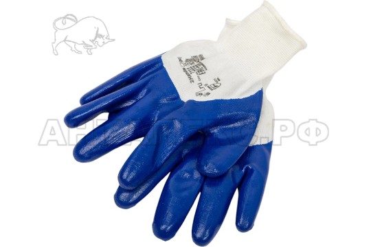 Перчатки 2Hands 7111, р-р  9, нейлон/нитрил, покрытие 3/4