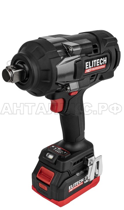 Гайковёрт аккумуляторный ELITECH HD CW 2016BL (E2201.075.02), код 214180