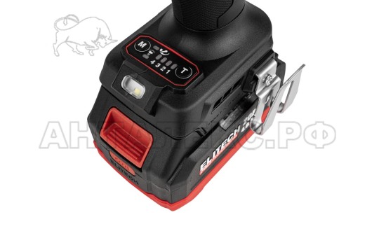 Гайковёрт аккумуляторный ELITECH HD CW 2016BL (E2201.075.02), код 214180