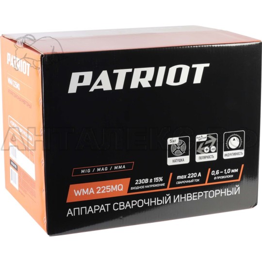 Сварочный аппарат PATRIOT WMA 225MQ 605301755