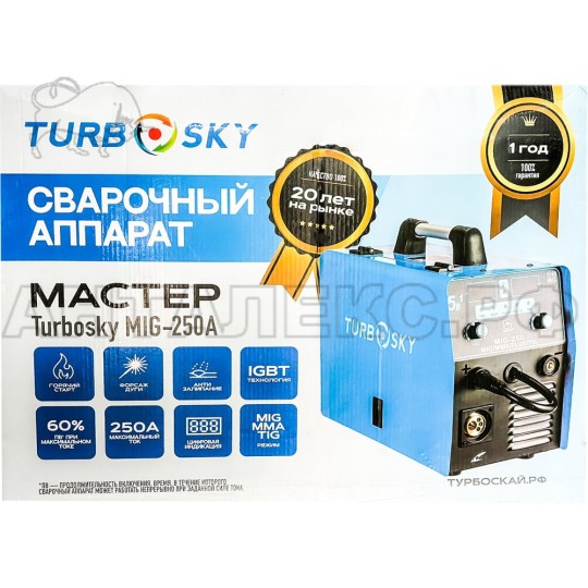 Сварочный полуавтомат Turbosky MIG-250А Мастер 429