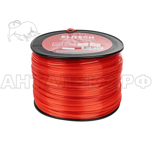 Корд для триммера Elitech 0809.033900, 3.0мм,222м,звезда,BASF,катушка, код 216299