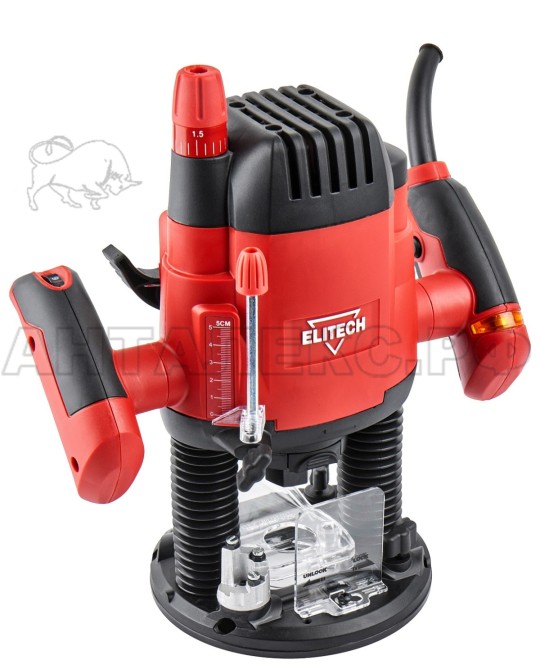 Фрезер Elitech Ф 1800Э (E2212.005.00), 1800Вт,11000-25000обм,ход-55мм, код 207358