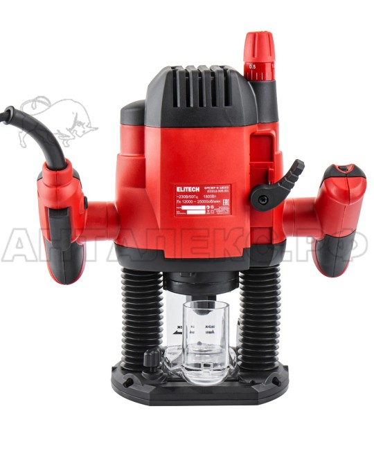 Фрезер Elitech Ф 1800Э (E2212.005.00), 1800Вт,11000-25000обм,ход-55мм, код 207358
