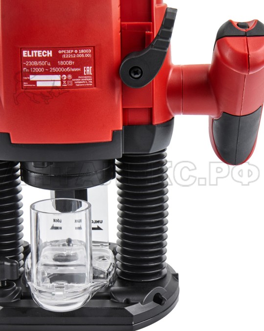 Фрезер Elitech Ф 1800Э (E2212.005.00), 1800Вт,11000-25000обм,ход-55мм, код 207358