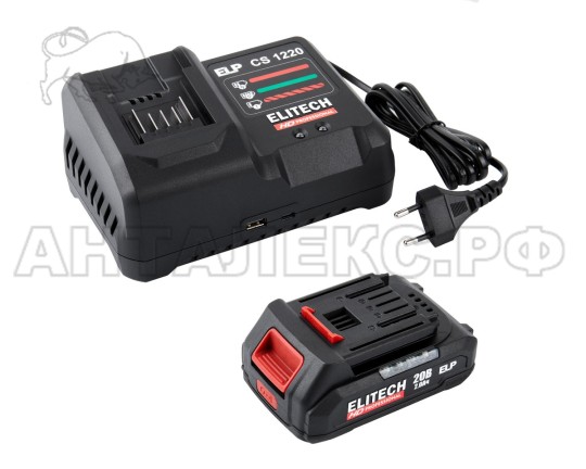 Сеялка акк. ELITECH HD SU 2035AК (E1606.003.00), 20В,1х20В,3л,5 реж,1.6-5м,1.2кг,кор,зу, код 205512