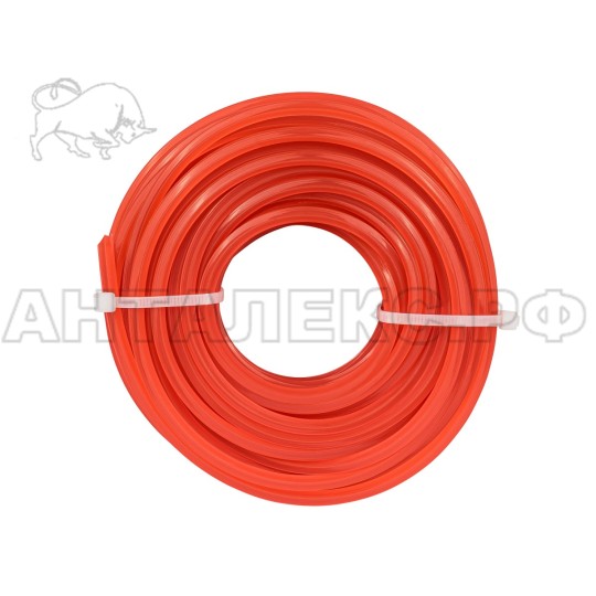 Корд для триммера Elitech 0809.032700, 4.0мм,15м,BASF,квадрат,блистер, код 216287