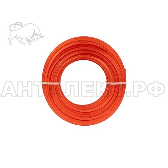 Корд для триммера Elitech 0809.032400, 2.4мм,15м,BASF,квадрат,блистер, код 216284