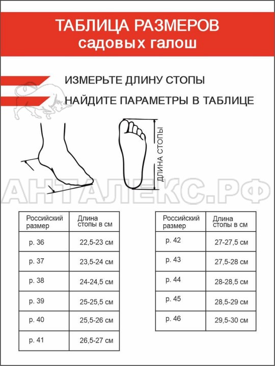 Галоши садовые  42р.