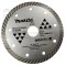 Алм. диск Makita 125х22.23/20 рифл/сплшн. турбо сух бет
