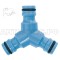 Тройник пластиковый для разветвления штуцерный, для шланга