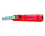 Нож для снятия изоляции Knipex KN-1620165SB с фиксированным лезвием (диам.кабеля 8,0-28,0 мм)