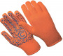 Перчатки трикотажные с ПВХ  Протектор "Orange