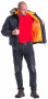 Куртка ут. Аляска ,цвет:черный УКОРОЧЕННАЯ р.52-54/170-176