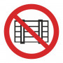 Знак :Запрещается Загромождать и складировать
