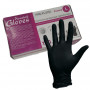 Перчатки Household Gloves, нитриловые текстурированные на пальцах, черные, L, 500/50 KN004BL