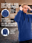 Куртка "Etalon Travel TM Sprut" флисовая с капюшоном, цв. т/синий 52-54/170-176