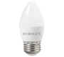 Лампа Eurolux, светодиодная LL-E-C37-6W-230-2,7K-E27 (свеча, 6Вт, тепл., Е27)