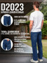 Брюки джинсовые D2023, цвет т.синий, р-р 31 (46-48)