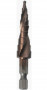 Сверло по металлу БОЕКОМПЛЕКТ, ступенчатое 4-12мм шаг 1мм Р6М5+COBALT, спираль