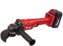 Акк.УШМ NUMBER ON бесщеточн AG125-20/4.0-PRO(125мм,эл.рег.об,2акк,4А/ч,кейс) АНТИВИБРАЦИОННАЯ РУЧКА
